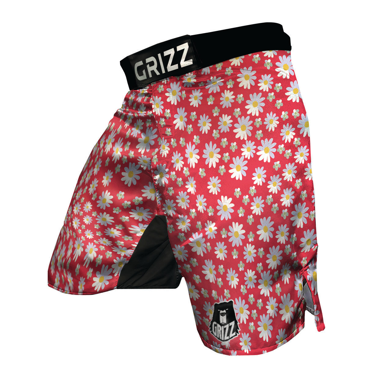 Red Daisy MMA Shorts-grizzshop