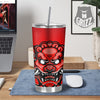 Red Foo Dog Print Tumbler-grizzshop