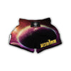 Red Galaxy Space Moon Earth Print Muay Thai Boxing Shorts-grizzshop