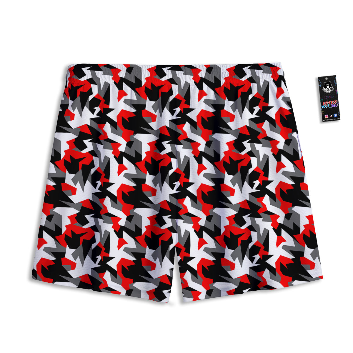 Shamrock Leaf Green Print Pattern Mesh Shorts