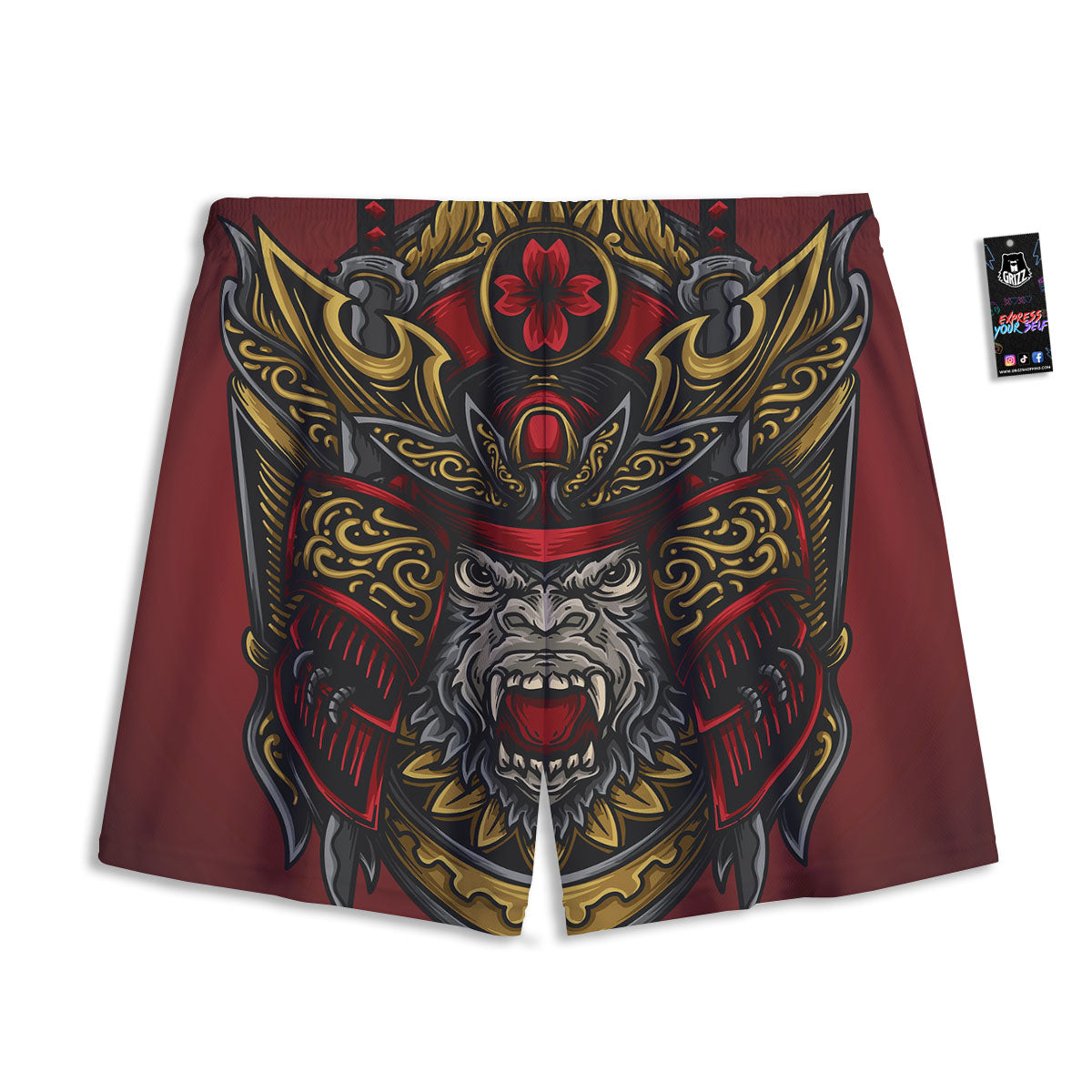 Pyramid Giza Print Mesh Shorts