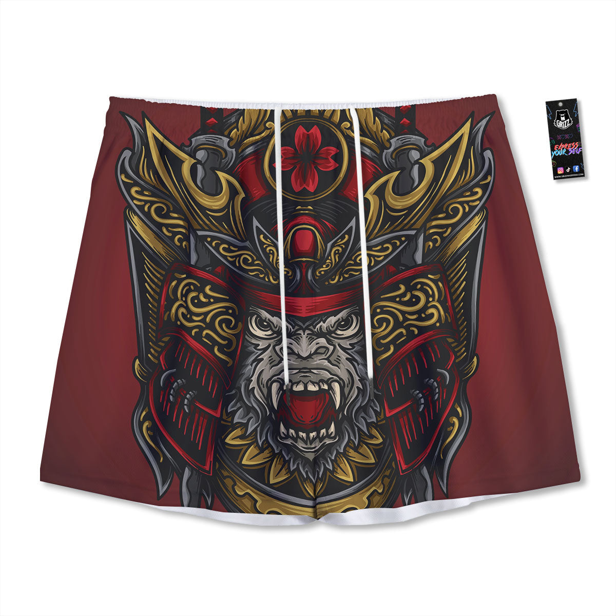 Pyramid Giza Print Mesh Shorts