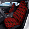 Red Halloween Cat Print Pattern Car Seat Covers-grizzshop