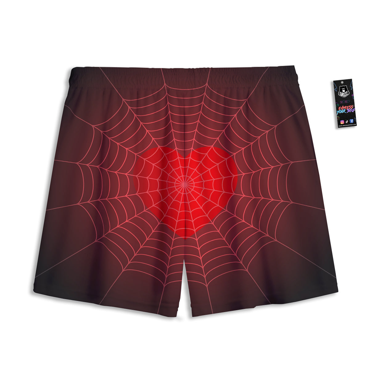 Shark Cute Print Pattern Mesh Shorts