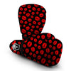 Red Lips Kiss Print Pattern Boxing Gloves-grizzshop