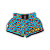 Red Lips Lipstick Pattern Print Muay Thai Boxing Shorts-grizzshop