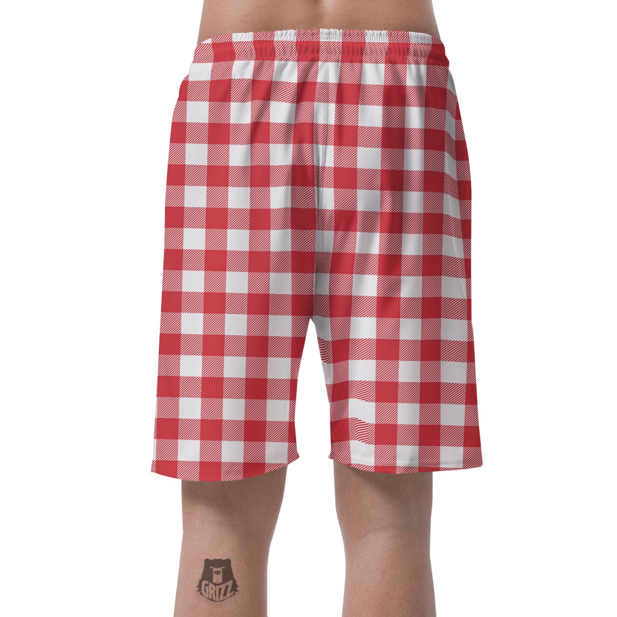 Red Lumberjack Men's Shorts-grizzshop