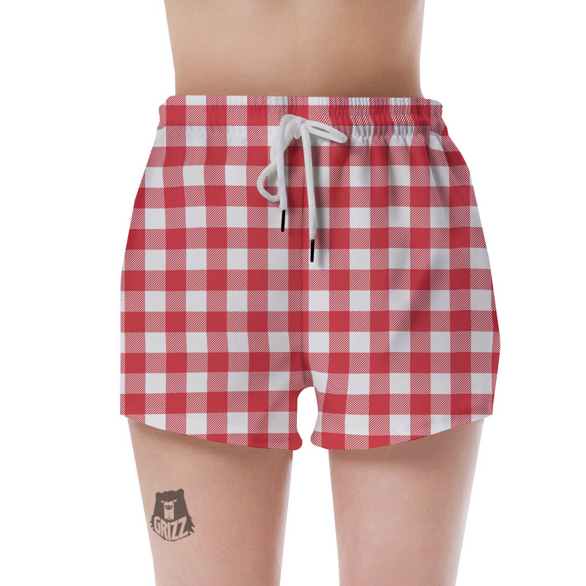 Red Lumberjack Women's Shorts-grizzshop