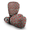 Red Lychee And Blue Print Pattern Boxing Gloves-grizzshop