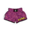 Red Marble Pattern Print Muay Thai Boxing Shorts-grizzshop