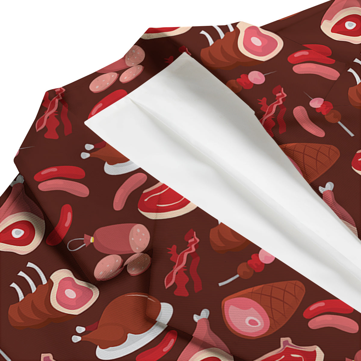Red Meat Beef Pork Print Pattern Men's Blazer-grizzshop