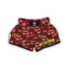 Red Meat Beef Pork Print Pattern Muay Thai Boxing Shorts-grizzshop