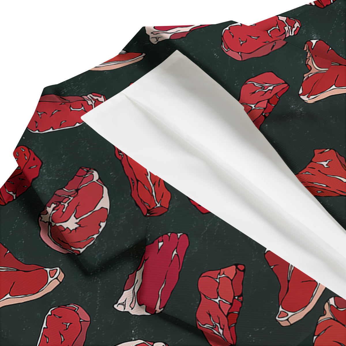 Red Meat Beef Print Pattern Men's Blazer-grizzshop
