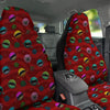 Red Monster Planets Print Pattern Car Seat Covers-grizzshop