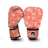 Red Mushroom Dot Pattern Print Boxing Gloves-grizzshop