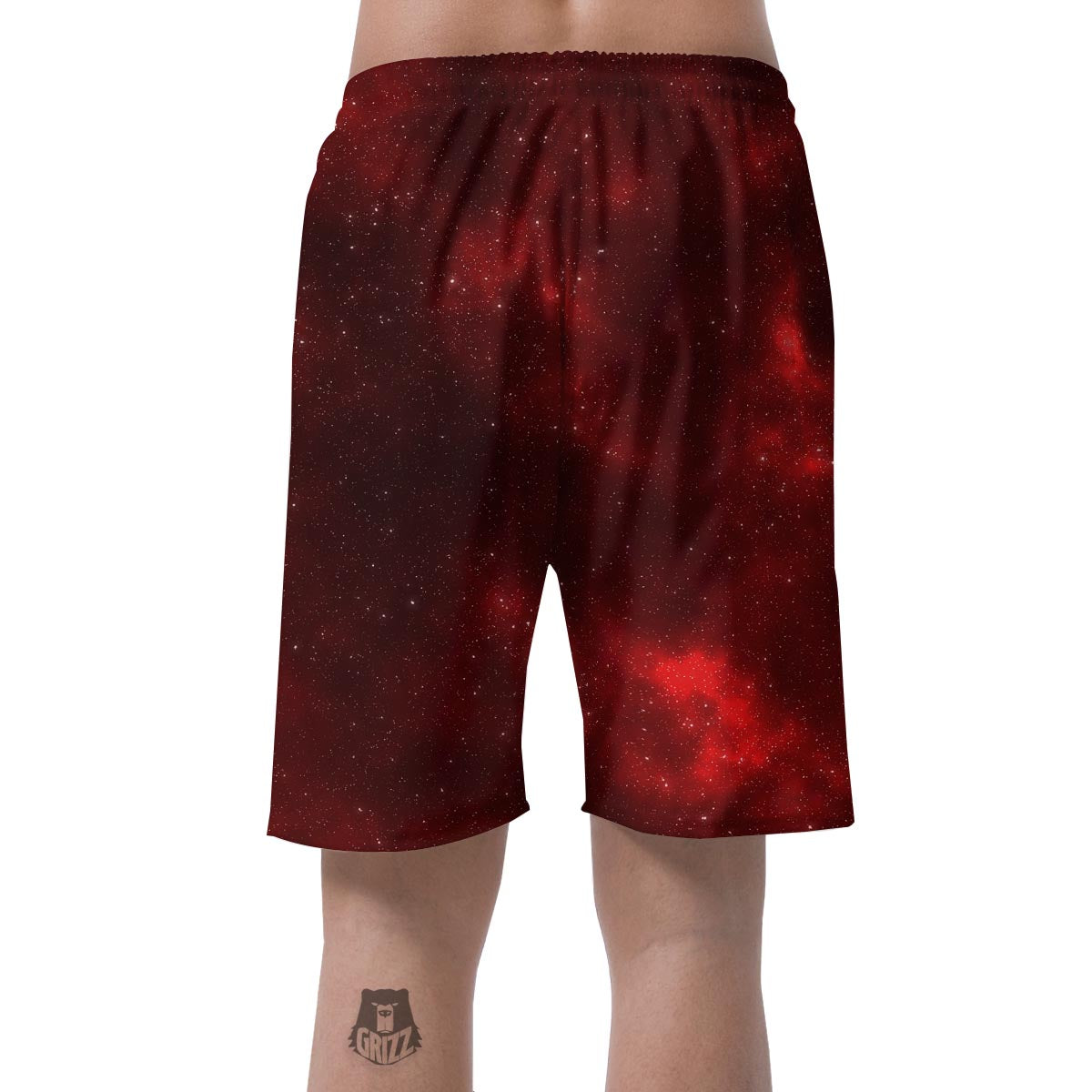 Red Nebula Galaxy Space Men's Shorts-grizzshop