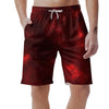 Red Nebula Galaxy Space Men's Shorts-grizzshop