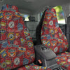 Red Plaid Mountain Camp Tartan Print Car Seat Covers-grizzshop