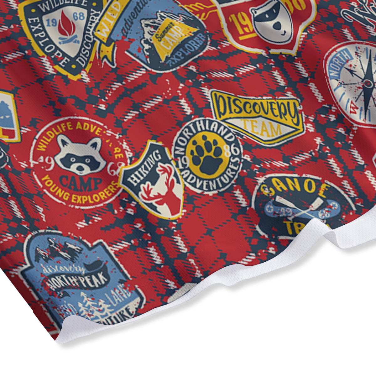 Shark White And Grey Print Pattern Mesh Shorts