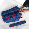 Red Rooster Blue Print Pattern Umbrella-grizzshop