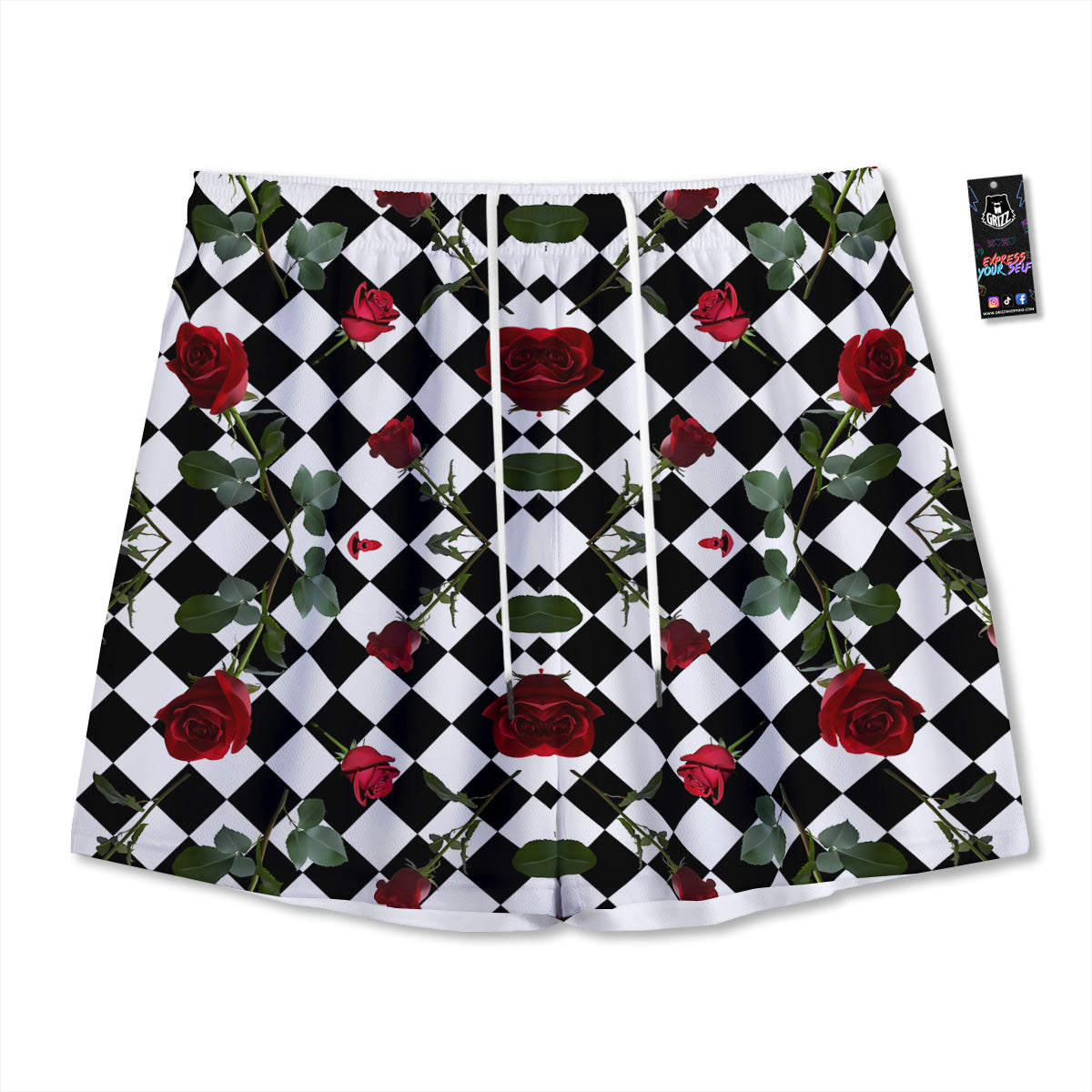 Siberian Husky Cute Print Pattern Mesh Shorts
