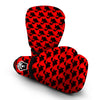 Red Scary Piranha Print Pattern Boxing Gloves-grizzshop