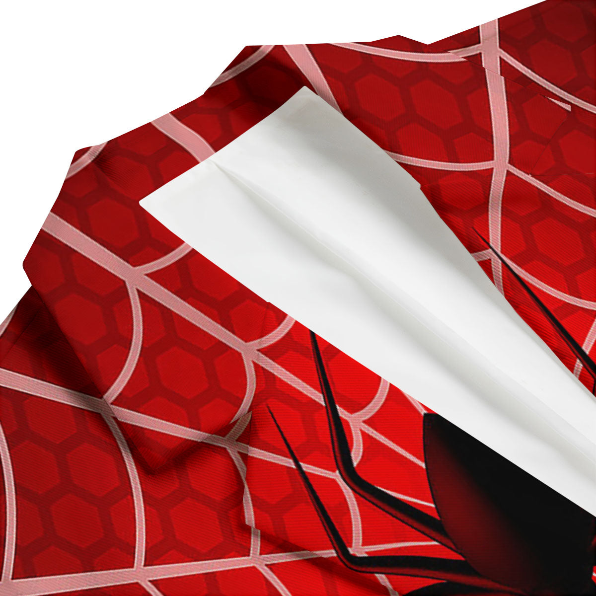 Red Spider Web Cobweb trap Print Men's Blazer-grizzshop