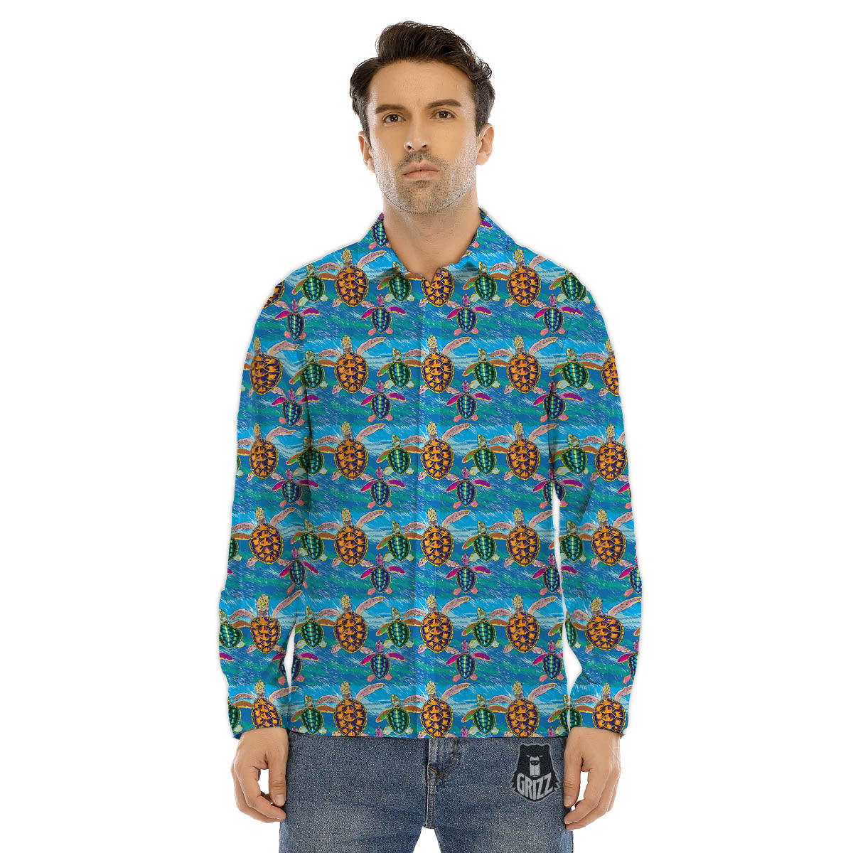 Red Spider Web Cobweb trap Print Men's Dress Shirts-grizzshop