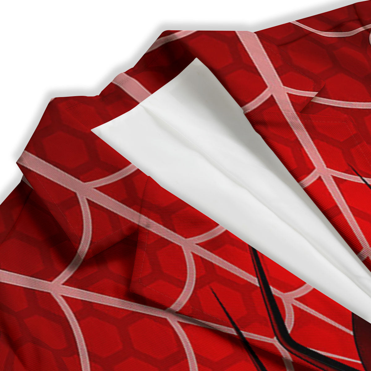 Red Spider Web Cobweb trap Print Women's Blazer-grizzshop