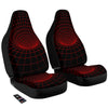 Red Techno Funnel Print Car Seat Covers-grizzshop