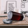 Red Techno Funnel Print Tumbler-grizzshop