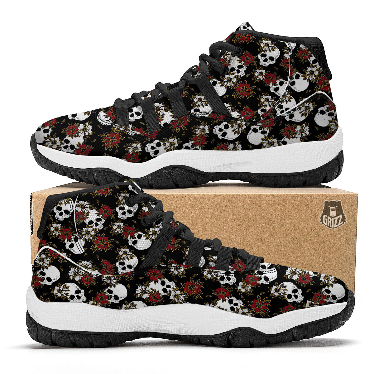 Red Tie Dye Blue Shibori Print Pattern Black Bball Shoes-grizzshop