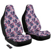 Red Tie Dye Blue Shibori Print Pattern Car Seat Covers-grizzshop