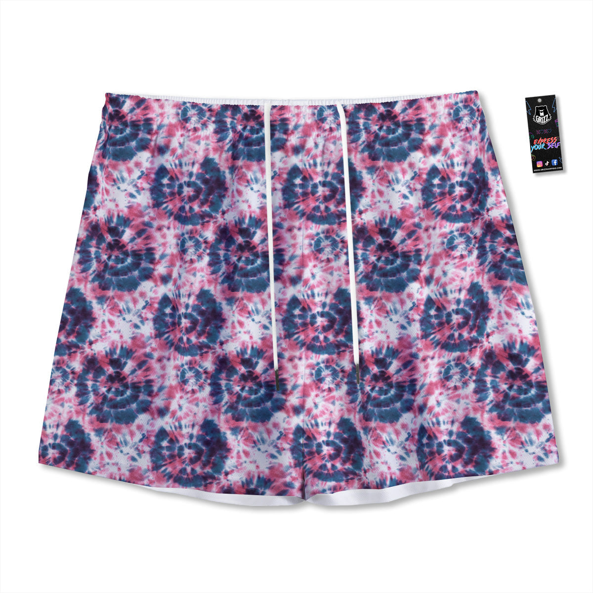 Signs Geometric Zodiac Print Mesh Shorts