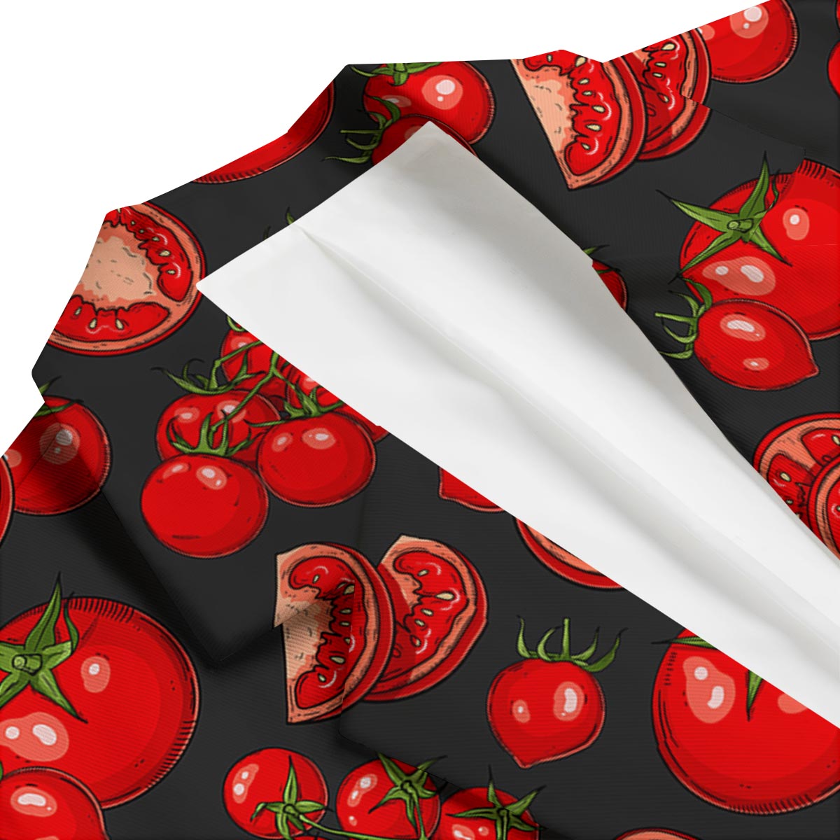 Red Tomato Print Pattern Men's Blazer-grizzshop