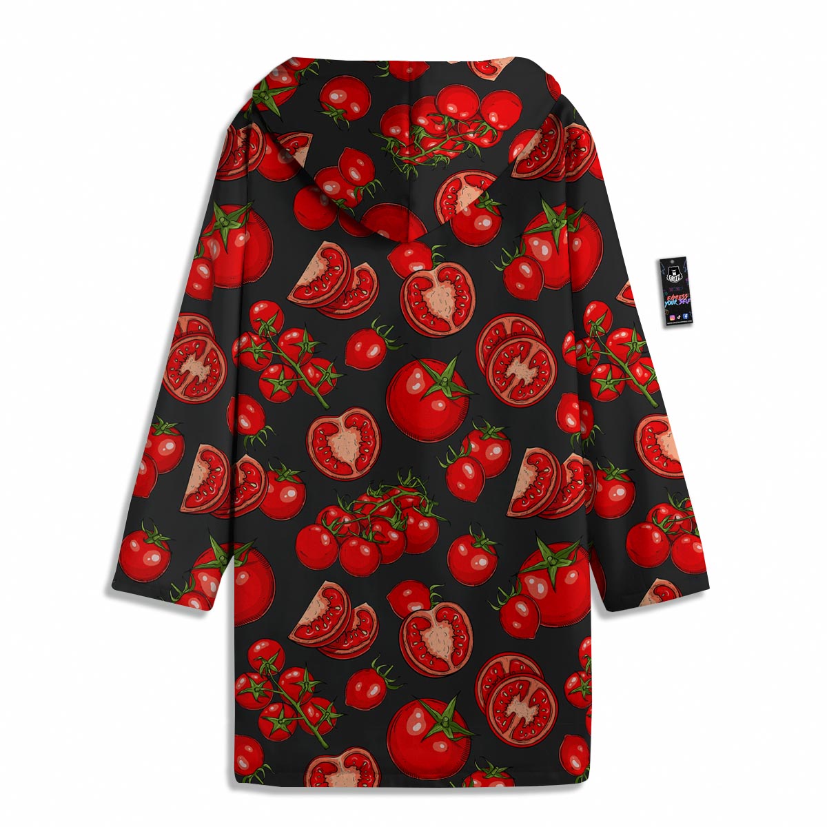Red Tomato Print Pattern Men's Windbreaker Jacket-grizzshop