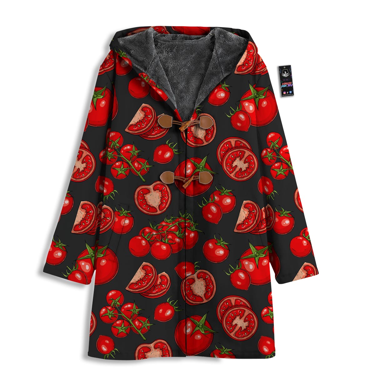 Red Tomato Print Pattern Men's Windbreaker Jacket-grizzshop
