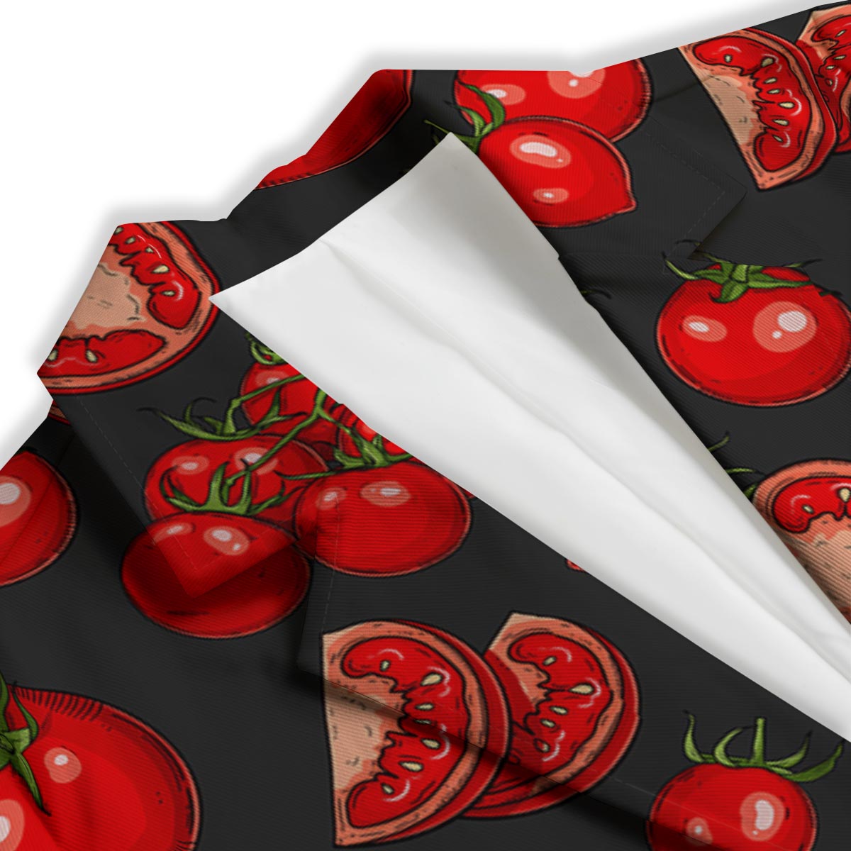 Red Tomato Print Pattern Women's Blazer-grizzshop