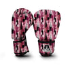 Red Wine Botttle Pattern Print Boxing Gloves-grizzshop