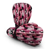 Red Wine Botttle Pattern Print Boxing Gloves-grizzshop