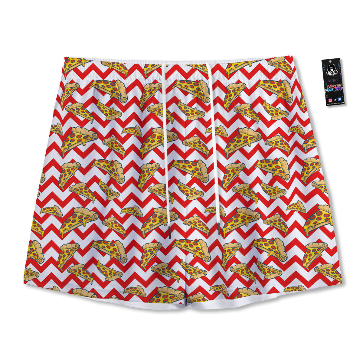 Rasta Lion Grunge Print Mesh Shorts
