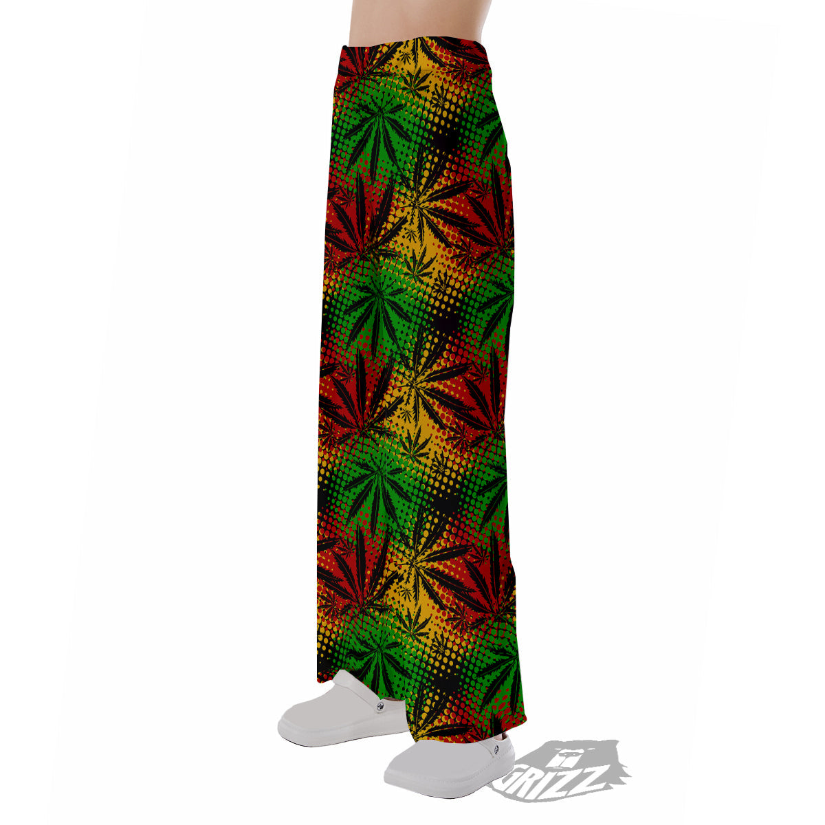 Reggae Abstract Print Pattern Pajama Pants-grizzshop