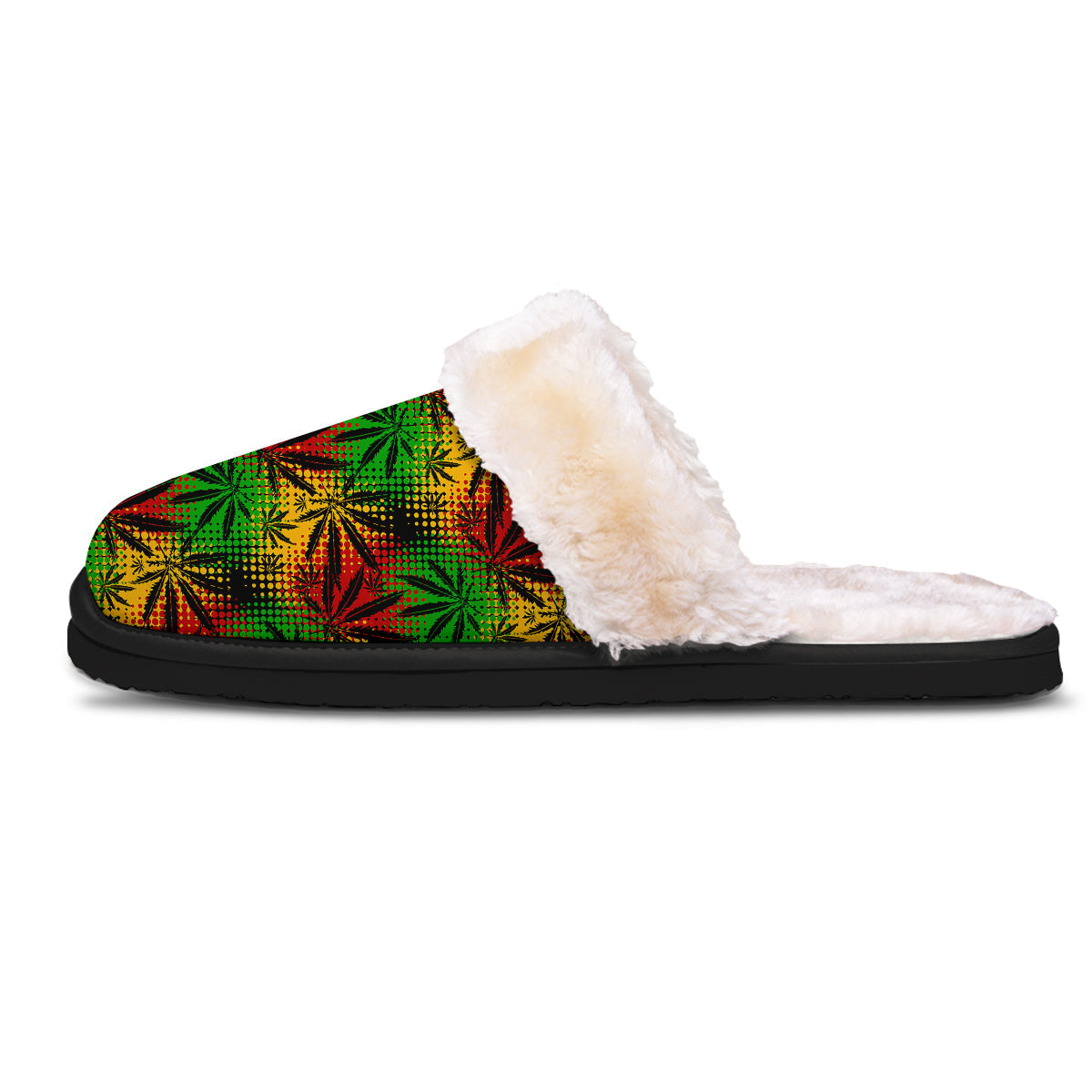 Reggae Abstract Print Pattern Slippers-grizzshop