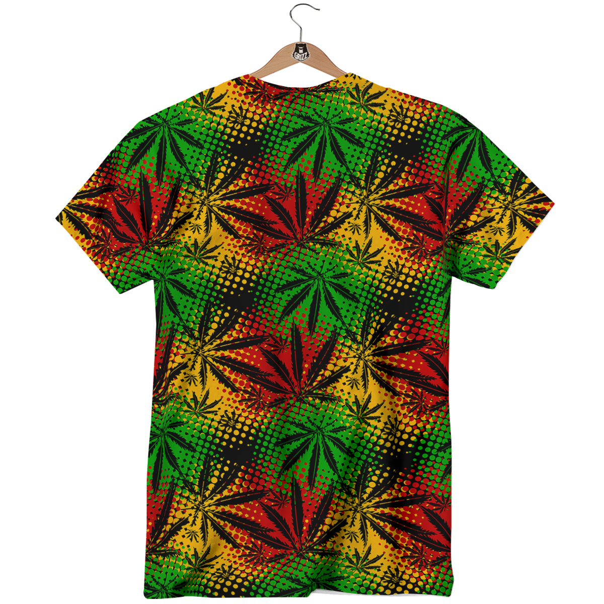 Reggae Abstract Print Pattern T-Shirt-grizzshop