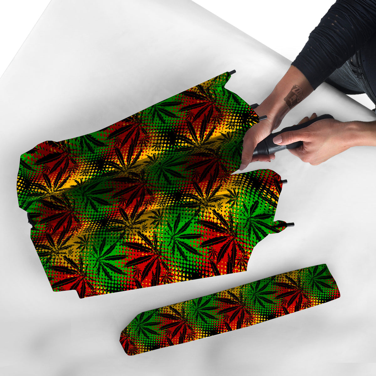 Reggae Abstract Print Pattern Umbrella-grizzshop