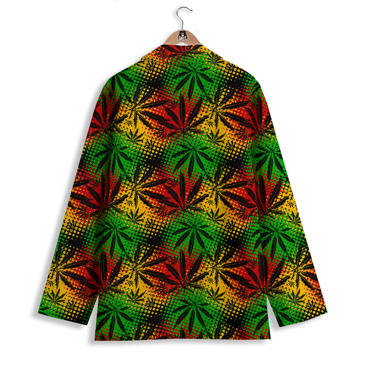 Reggae Abstract Print Pattern Women's Blazer-grizzshop