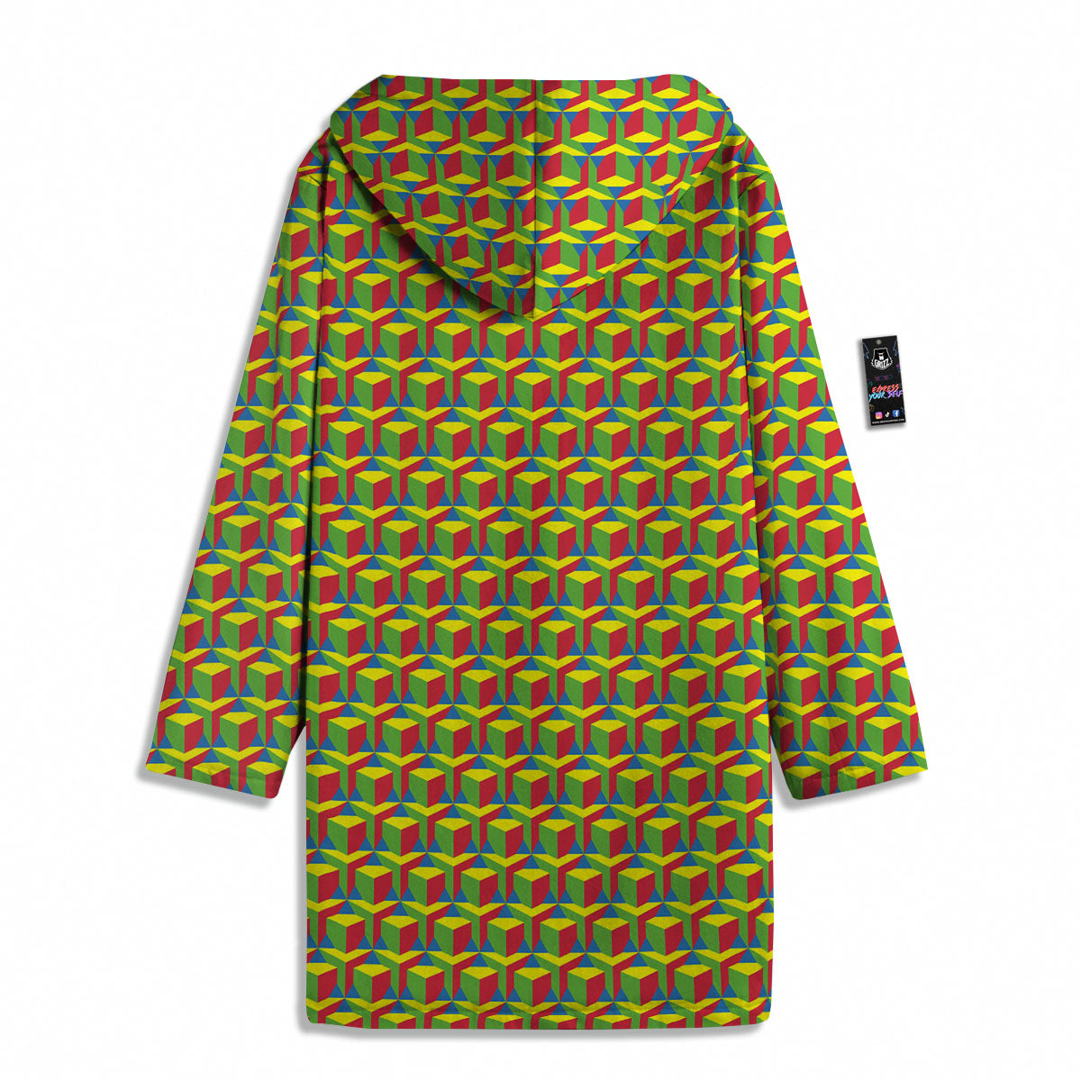 Reggae Geometric Print Pattern Men's Windbreaker Jacket-grizzshop