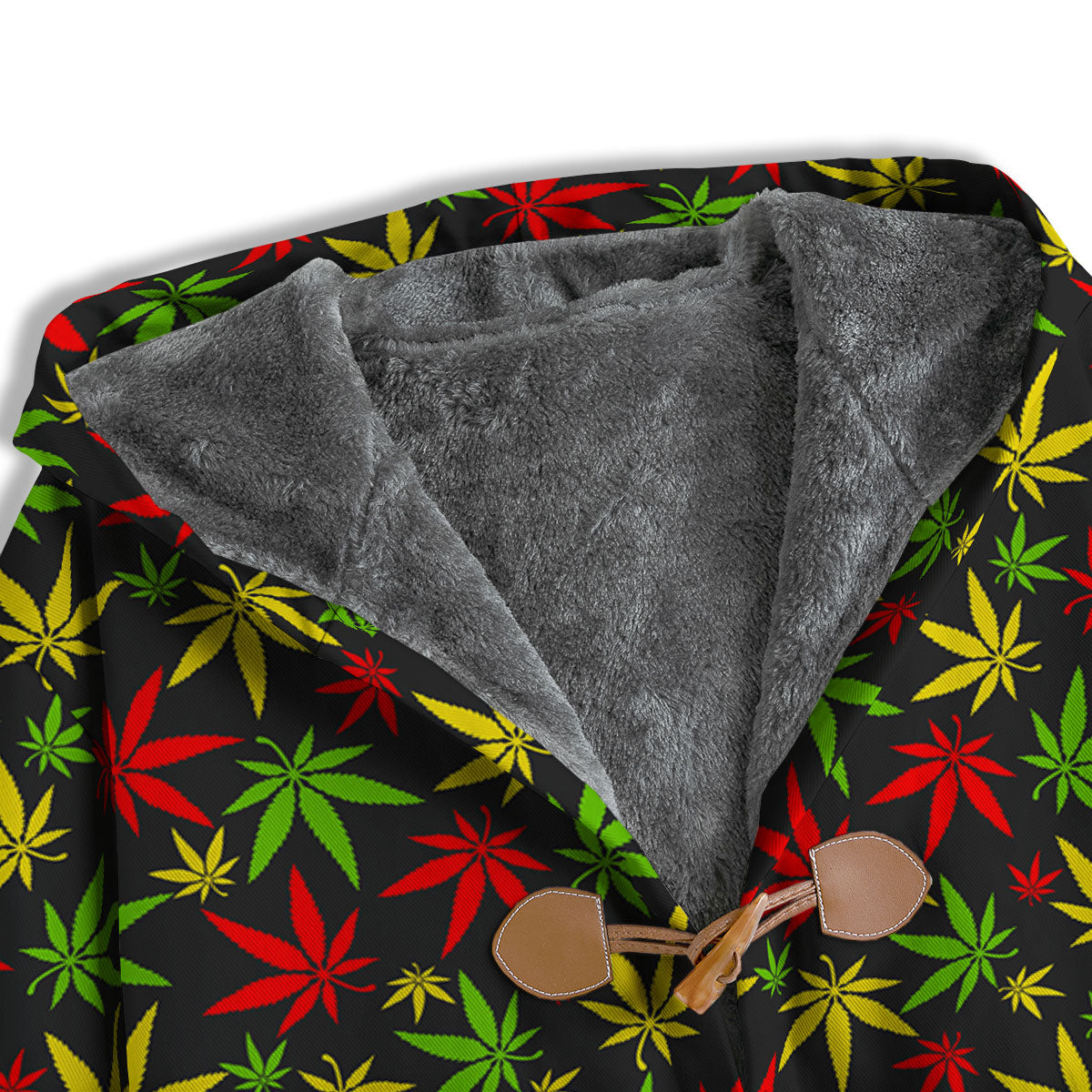 Reggae Hemp Leaf Print Pattern Men's Windbreaker Jacket-grizzshop