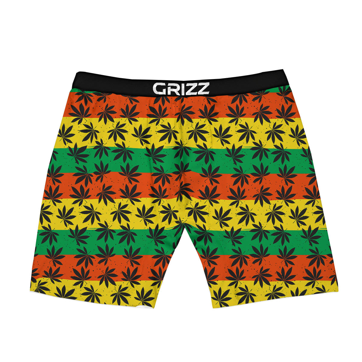 Reggae Hemp Leaves Classic Print Pattern Boxer Briefs-grizzshop