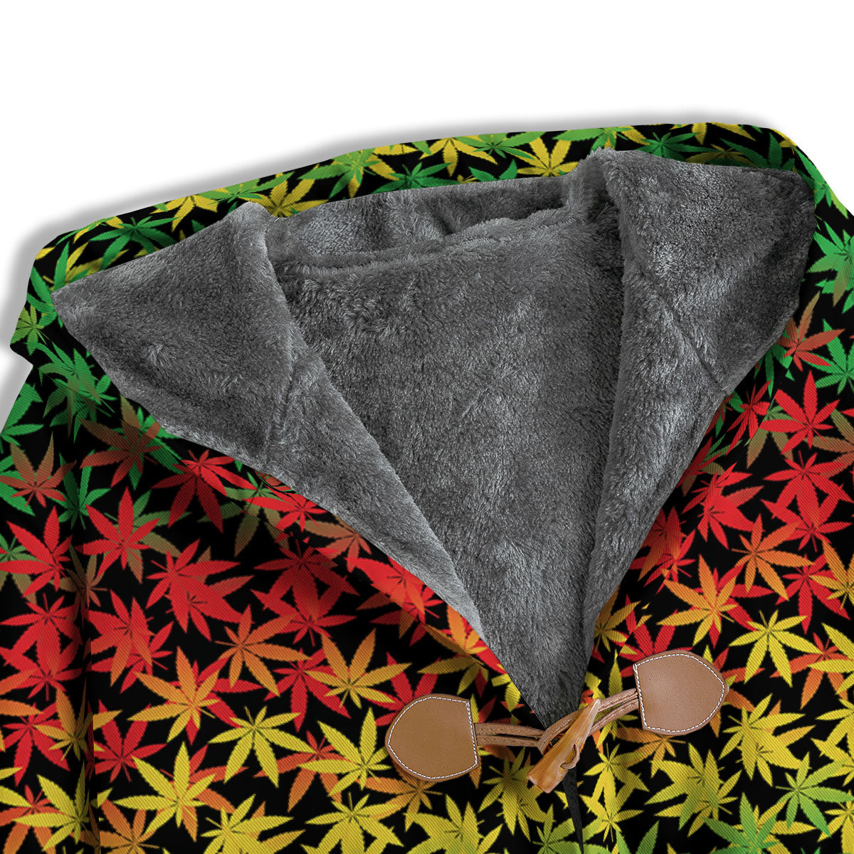 Reggae Hemp Leaves Print Pattern Men's Windbreaker Jacket-grizzshop